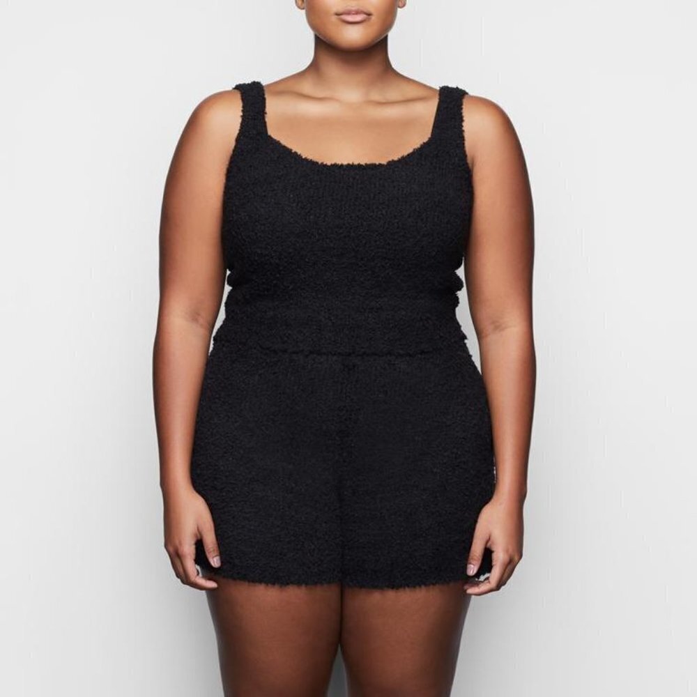 SKIMS Cozy Knit Short in Onyx size 4X/5X NWT